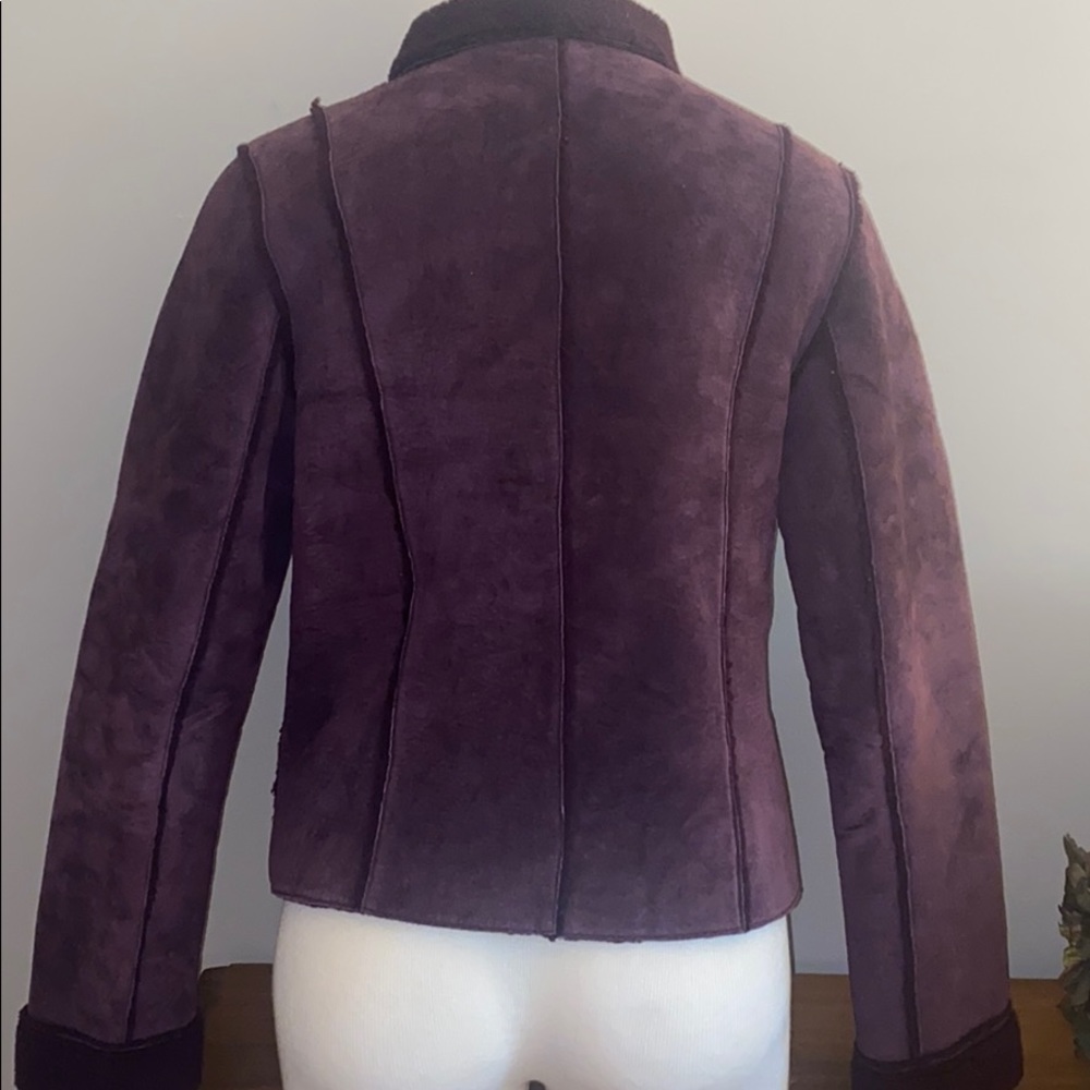 Express Full Zip Suede Jacket. Size Medium - image 4